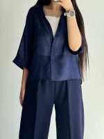 😍شومیز شیشه ای کهکشان🌟 - Image 5