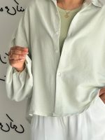 شومیز استین پفکی دیور - Image 6