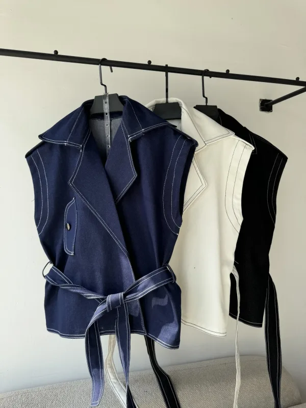 ✅وست جین کمربند دار✅
